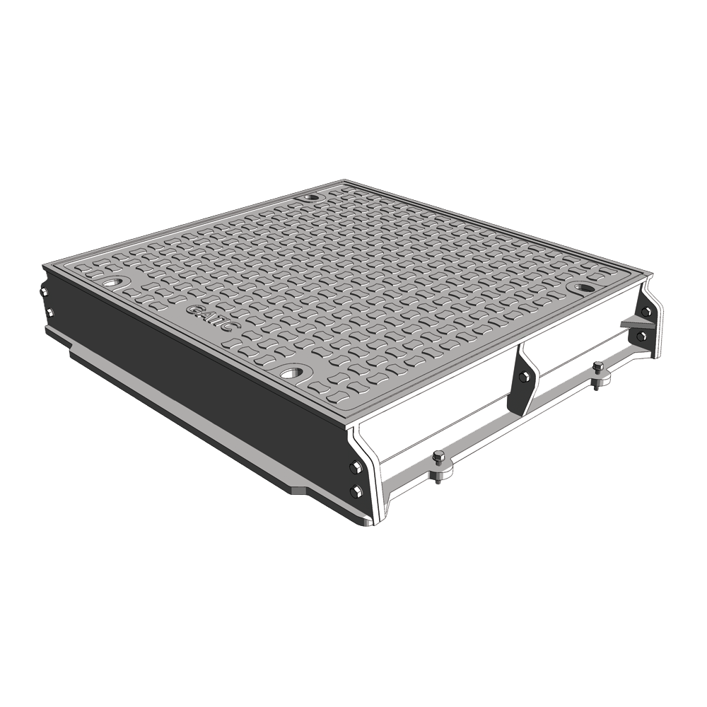 Solid Top Single Round Cover & Frame F900